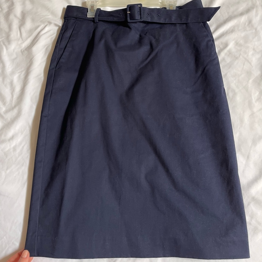 J. Crew Factory Belted Skirt